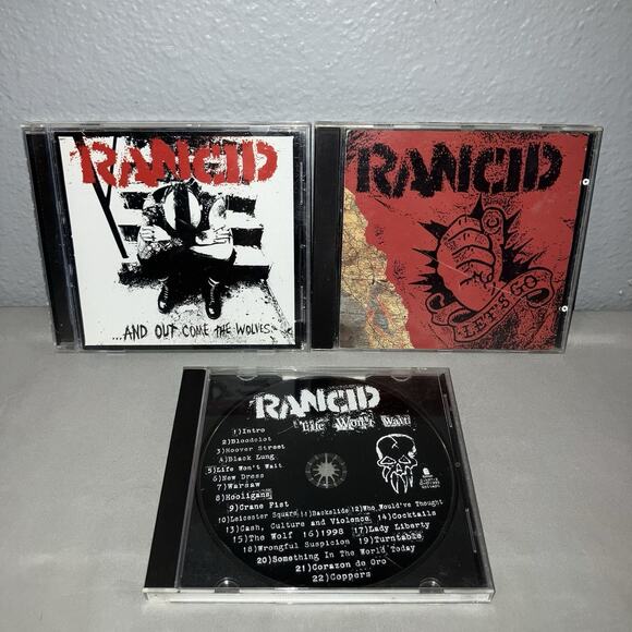 Cd Used Rancid And Out Come the Wolves / Let’s Go / Life Won’t Wait Lot See Pics - Picture 1 of 6